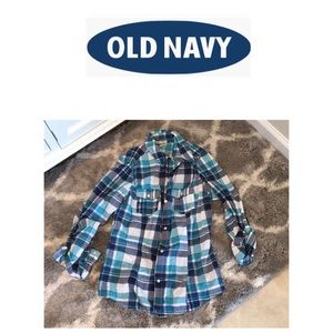 Old Navy Plaid Button Up Shirt
